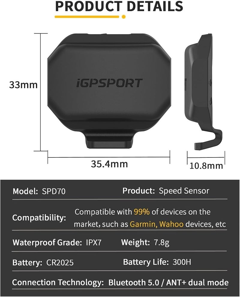 Igpsport BSC200S GPS Bike Computer, Wireless Route Navigation 2.4'' Screen Bluetooth ANT+ Cycle Computer IPX7 Waterproof - Image 4